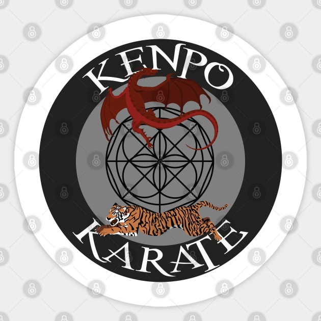 Kenpo Karate Sticker by The Wagging Willow